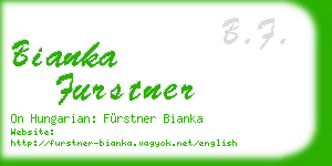 bianka furstner business card